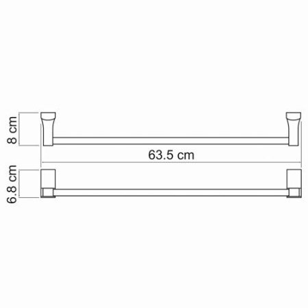 Полотенцедержатель WasserKRAFT Exter K-5230 (светлая бронза)