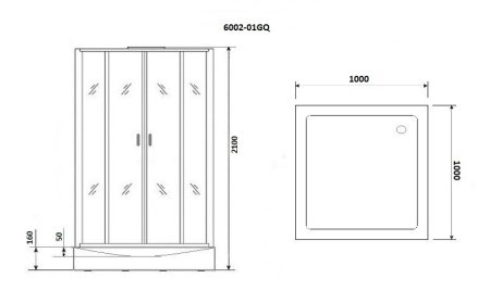 Душевая кабина Niagara NG-6002-01GQ