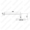 Верхний душ E.C.A. Tiera 20см 102145031EX