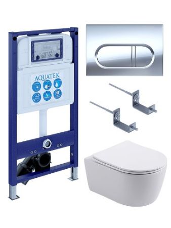 Инсталляция Aquatek с унитазом Aquatek Европа SET AQUATEK ЕВРОПА New-043 4в1