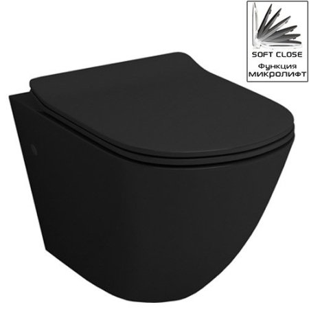 Унитаз подвесной Grossman GR-4411Black S