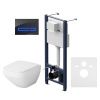 Инсталляция Am.Pm c унитазом Inspire 2.0 с микролифтом, кнопка черная IS450A38.50A1700