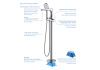Смеситель для ванны Aquatek Бетта AQ1145CR