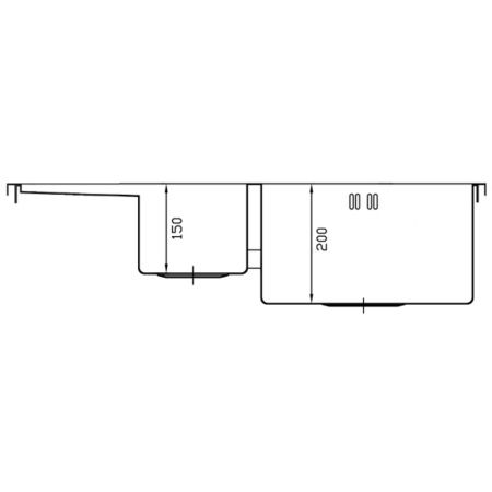 Мойка кухонная Seaman Eco Marino 78x51 (L) SMB-7851DLS.A