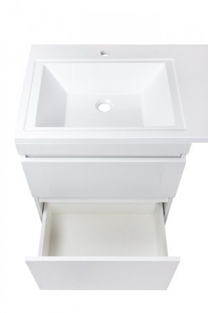 Тумба Style Line Даллас 115 (L) с раковиной Estet СС-00000651+СС-00000518