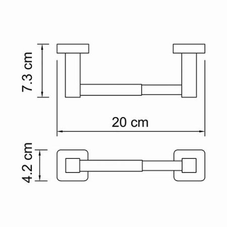 Держатель т/б WasserKRAFT Lippe K-6522