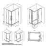 Душевой уголок Am.Pm Func 120x90 W84G-403-12090-MT