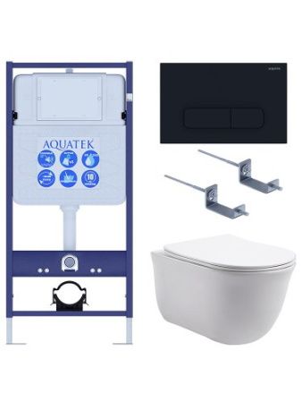 Инсталляция Aquatek с унитазом Aquatek Классик SET AQUATEK КЛАССИК-017 4в1
