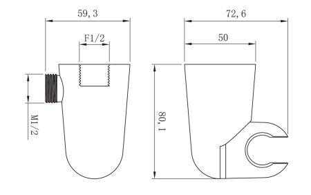 Держатель для душевой лейки Lemark LM8099C