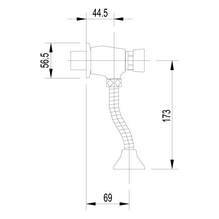 Смывной кран для писсуара Lemark LM4612C