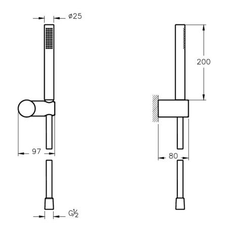 Душевой гарнитур Vitra Origin A45543