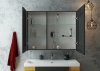 Шкаф-зеркало Continent Mirror Box black Led 100см МВК051