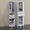 Тумба с раковиной СанТа Верона 45 белый глянец 700189+Уют45