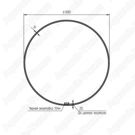 Зеркало Cersanit Eclipse 80см с LED подсветкой и бесконтактным выключателем 64147