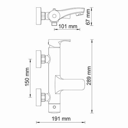 Смеситель WasserKRAFT Berkel 4801 для ванны