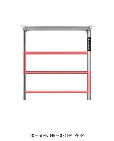 Полотенцесушитель электрический Wonzon & Woghand Bonn 45x50 П3 WW-AL402-MB