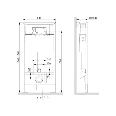 Инсталляция для унитаза Am.Pm Pro C I012707