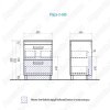 Тумба с раковиной Vigo Plaza 60см белый глянец n.PLA.FOS.60.2Y