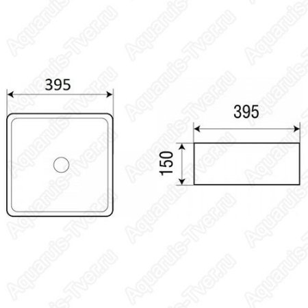 Раковина WeltWasser Elbach 20755 MB накладная (черный матовый)