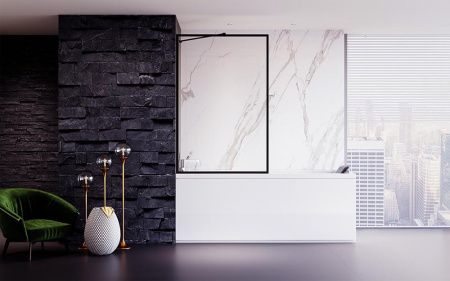 Шторка для ванны Veconi Palau 50см PL85B-50-01-C8
