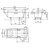 Стальная ванна Kaldewei Cayono 170x75 с покрытием anti-slip+easy clean 275030003001