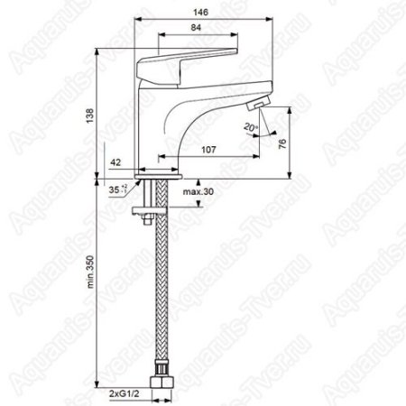 Смеситель Vidima Balance для раковины BA264AA