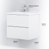 Тумба с раковиной Am.Pm Gem 60 белый M90FHX06022WG