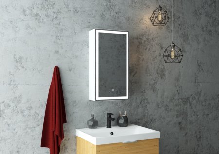 Шкаф-зеркало Continent Allure LED 35см правый