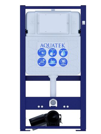 Инсталляция для унитаза Aquatek INS-0000016 отдельностоящая, усиленная