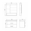 Тумба Comforty Парма-80 00004143491CF с раковиной Миранда-80