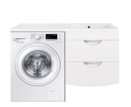 Тумба Style Line Жасмин 2 120 (R) с раковиной Estetus ЛС-00000577+СС-00002389