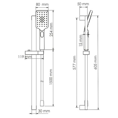 Душевой гарнитур WasserKRAFT A145