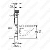 Инсталляция для унитаза Grohe высота 0,82 м