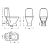 Унитаз-компакт Sanita Luxe Classic Basic WC.CC/Classic/2-TM/WHT.G/S1