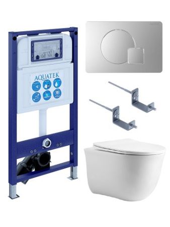 Инсталляция Aquatek с унитазом Aquatek Классик SET AQUATEK КЛАССИК cm-068 4в1