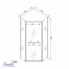 Душевой уголок Cerutti Spa 90x90 CHIKA ZP91BF