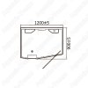 Душевая кабина Orans SR-89105S (L) 120x90 с парогенератором