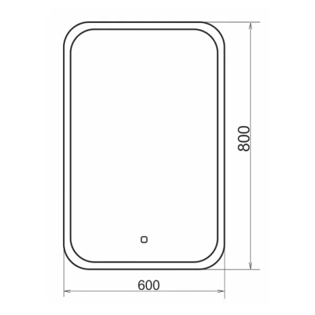 Зеркало Comforty Пион 60см с LED подсветкой