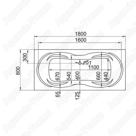 Акриловая ванна 1Marka Dinamika 180x80 Акриловая ванна 1Marka Dinamika 180x80