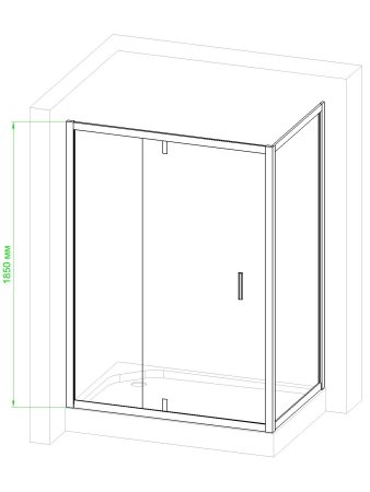 Душевой уголок Royal Bath RB8140HV-C-CH 140x80