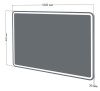 Зеркало Бриклаер Эстель-1 100см с LED подсветкой и бесконтактным выключателем