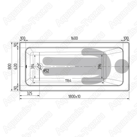 Чугунная ванна Wotte Line Plus 180x80