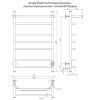 Полотенцесушитель электрический Aringa Бонди 50x80 AR03019CH