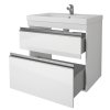 Тумба с раковиной Dreja Eco Grace Plus 70 99.0905 белый глянец