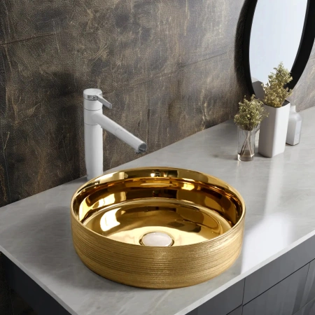 Раковина Cerutti SPA 36см золото CR7044AS