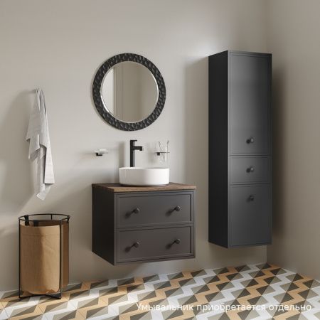 Тумба под раковину Iddis Torr 60см со столешницей темно-серый TOR60DMi95K