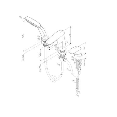 Смеситель на борт ванны Am.Pm Inspire V2.0 F50A01300