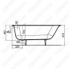 Чугунная ванна Wotte Start 150x70