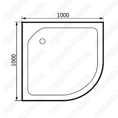 Душевой поддон River 100/15 C