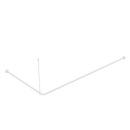 Карниз для шторки Iddis Elegante 180x90 Г-образный белый 040A200I14